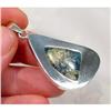 Captivating Blue Amber Sterling Pendant #900452