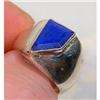 Phenomenal Faceted LAPIS Gemstone  Sterling #900453