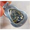 Polish Green Blue Baltic Amber Pendant #900455