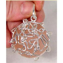 Astounding HUGE Rose Quartz Artisan Silver #900490