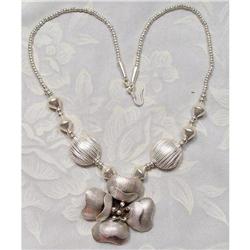 Classical Hilltribe Silver Necklace  #900572