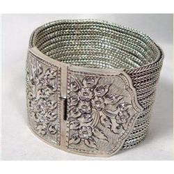 Sterling Bracelet in the Mughal Tradition -150g #900590