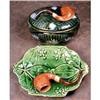 Majolica Smoking Items: Tobacco Jar Dish PIPES #900600