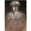 STERLING Top Cologne ENGLISH Antique CUT Glass #900603