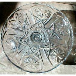 Pressed Glass PEDESTAL Cookie Plate PAIR Stands #900608