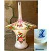 Image 1 : DRESDEN Porcelain BASKET Hand Painted ANTIQUE #900739