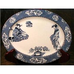 WOODS Ware TSING Oval Platter Oriental #900756