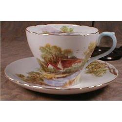 SHELLEY Old Mill Cup & Saucer VINTAGE #900883