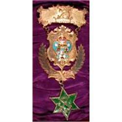 CANADIAN Foresters Decoration STERLING Enamel  #900890