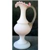 Image 1 : Mt WASHINGTON Ewer VASE Pink SATIN Glass #900974
