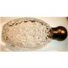 Image 1 : CUT Glass Perfume FLASK Diamond Design ANTIQUE #901043