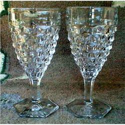 Fostoria AMERICAN Water 2 Glasses 8oz  #901067