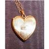 Image 1 : Gold HEART Locket  ANTIQUE No Monogram 14k #901108
