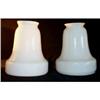 Image 1 : Shade(s Lamp Milk Glass Two 2-1/4in Fitter Bell #901544