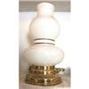 Lamp Table Milk Glass Double Ball Chimney Shade #901552
