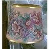 Image 1 : Lamp Shade Floral Applique Table Lamp Pair Clip #901592