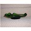 Green Glass Dish/Ashtray #901742