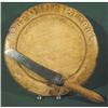 Image 1 : Bread Board and Knife English c1905 #901848