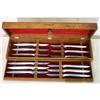 Image 1 : Gerber Steak knives (12) in Walnut box #901923