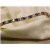Image 1 : Sapphire Tennis Bracelet  CZ's Set in Vermeil #902198