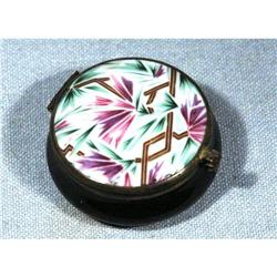 Art Deco Porcelian Powder Jar with Mirror #902214
