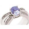 Image 1 : Diamonds 2.57 CT DIAMOND & BLUE SAPPHIRE ring #902369
