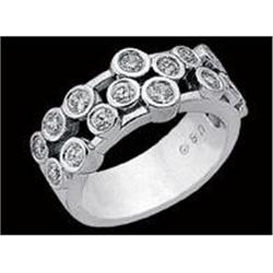 1 carat G VS1 DIAMOND RING band white gold #902573