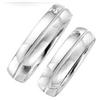 set of 2 his and her platinum wedding band set #902595