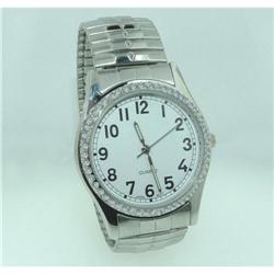 GENTS WRIST WATCH in white gold with DIAMONDS #902604