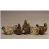 Image 1 :  Antique Grouping of 5 Vienna Bronze Chickens #902910