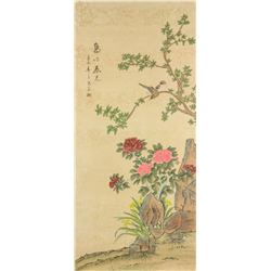 Ma Jiatong 1865-1937 Chinese Watercolor Flower