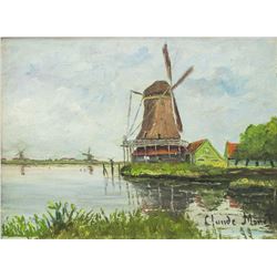 French Impressionist Oil on Board DURAND-RUEL
