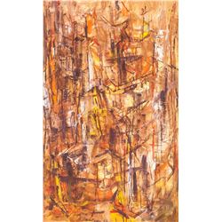 Zhong Sibin Chinese Modernist Oil on Canvas