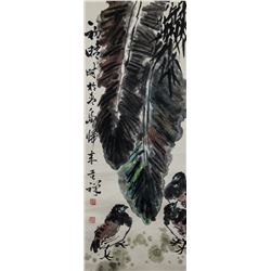 Li Kuchan 1898-1983 Chinese Watercolor Birds