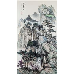 Liang Shiyu b.1945 Chinese Watercolor Landscape