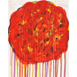 Cy Twombly American Abstract Oil on Canvas