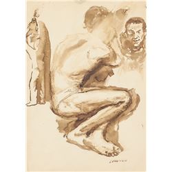 Francesco Cangiullo Italian Modernist Ink on Paper