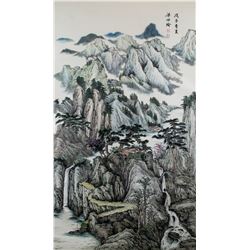 Liang Shiyu b.1945 Chinese Watercolor Landscape