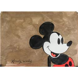 Andy Warhol US Pop Mixed Media Mickey Mouse