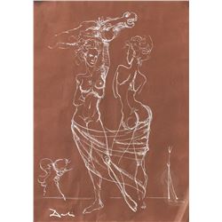 Salvador Dali Spanish Surrealist Ink on Paper