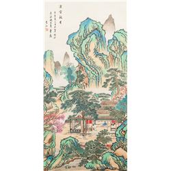 Yuan Jiang 1662-1735 Chinese Watercolor Landscape