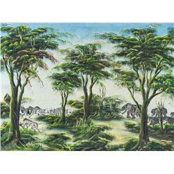 Ben Enwonwu Nigerian Modernist Oil on Canvas