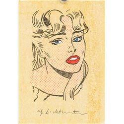 Roy Lichtenstein American Mixed Media on Paper