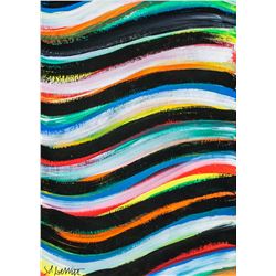 Sol Lewitt American Modernist Oil on Canvas
