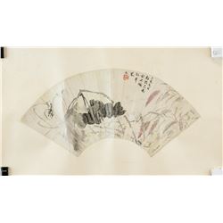 Zhang Shaoshi 1913-1991 Chinese Watercolor Roll