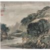 Image 1 : Wu Qingyun 18th C. Chinese Watercolor Landscape