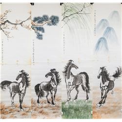 Xu Beihong 1895-1953 Chinese Watercolor Horse
