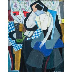 Gino Severini Italian Futurist Gouache on Paper