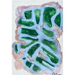 Signed Fautrier French Mixed Media on Paper