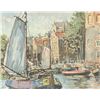 Image 3 : Jean Corti Swiss Oil on Board Amsterdam Seascape